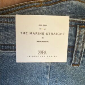 Zara Marine Straight Jeans in Blue